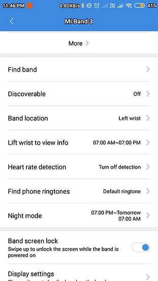 How increase battery life on Mi Band 3