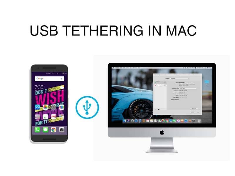 USB tethering on mac